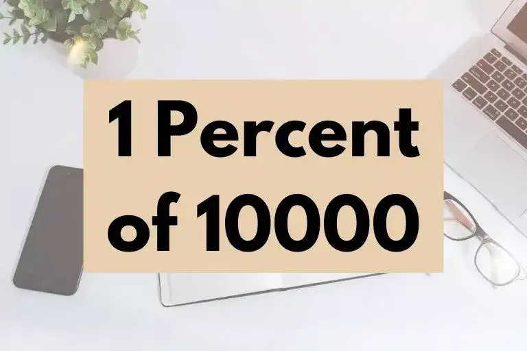 1 percent of 10000.