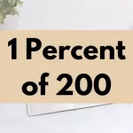 1 percent of 200.