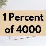 1 percent of 4000.