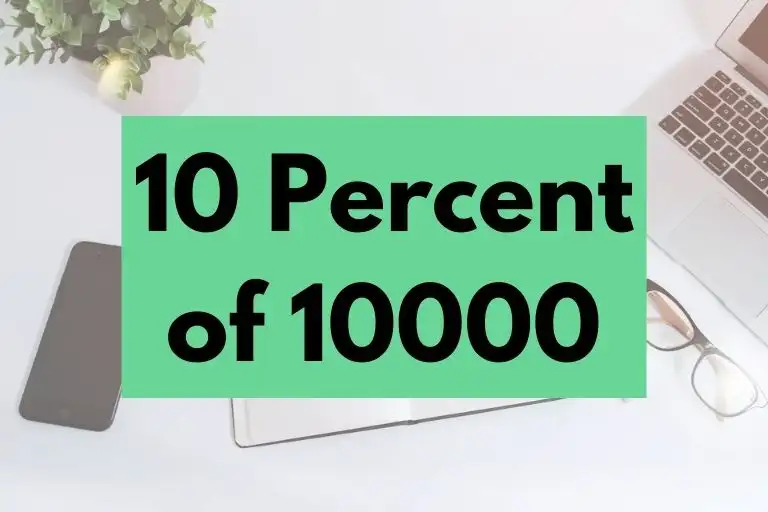 10 percent of 10000.