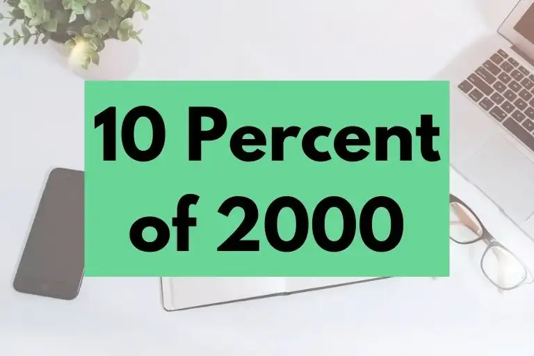 10 percent of 2000.