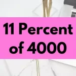 11 percent of 4000.