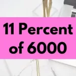 11 percent of 6000.
