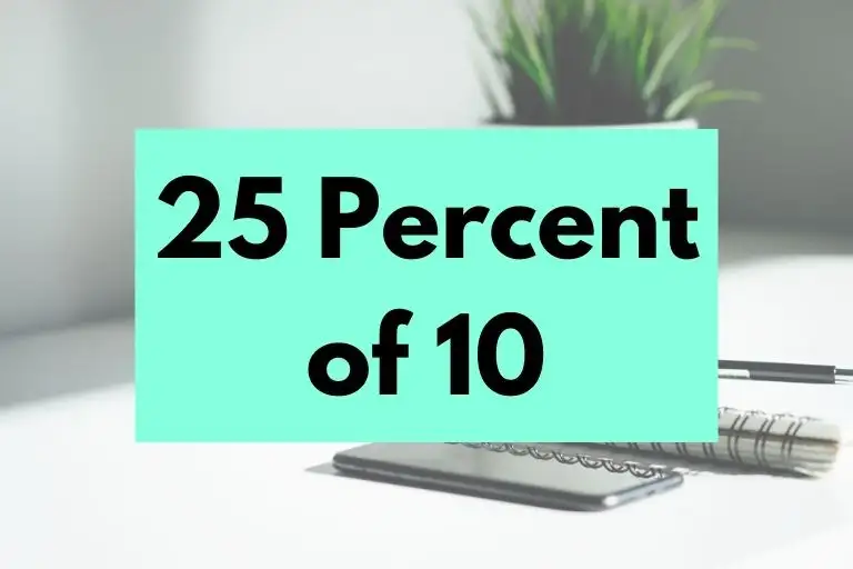 What is 25 Percent of 10? (In-Depth Explanation)