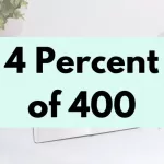 4 percent of 400.