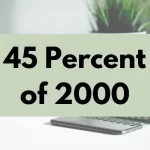 45 percent of 2000.