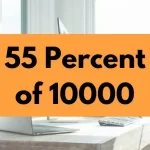 55 percent of 10000.