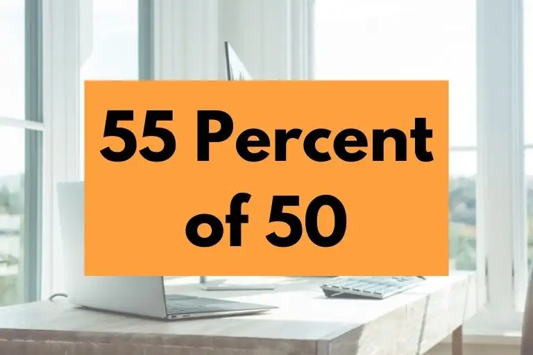 55 percent of 50.