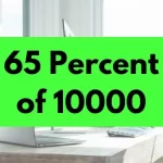 65 percent of 10000.