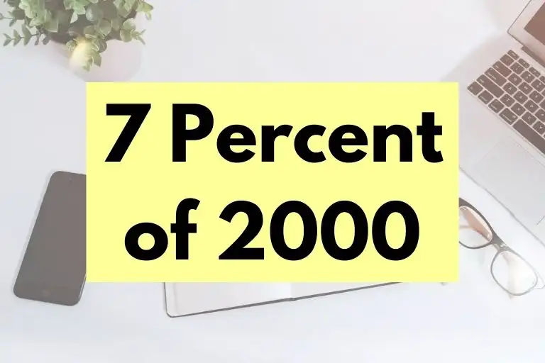 7 percent of 2000.