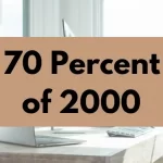70 percent of 2000.