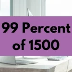 99 percent of 1500.