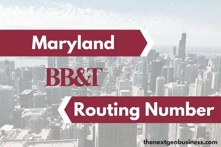 BB&T Routing Number in Maryland – 055003308