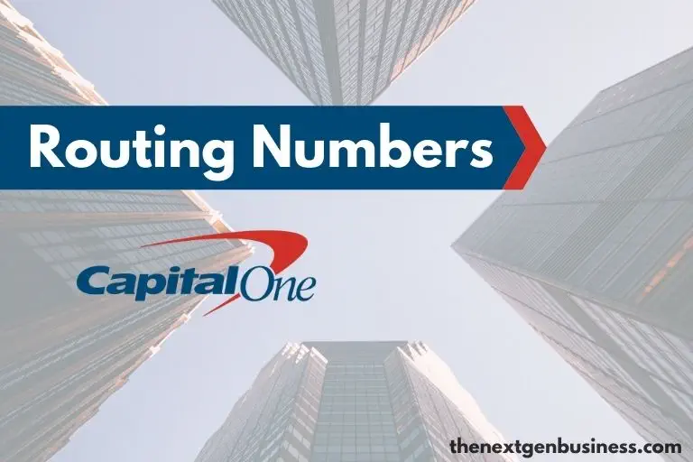 Capital One routing number.
