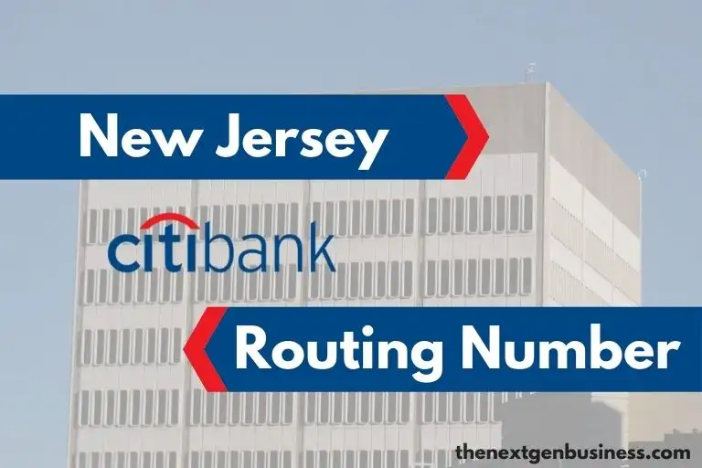 Citibank New Jersey routing number.
