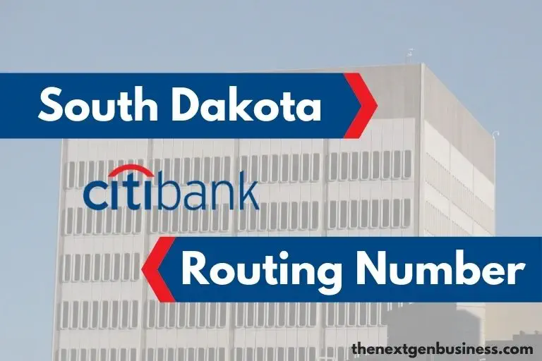 Citibank South Dakota routing number.