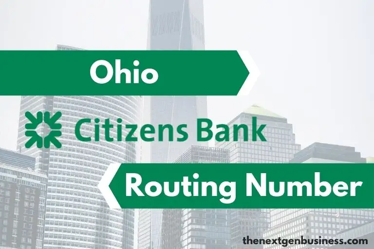 Citizens Bank Ohio routing number.