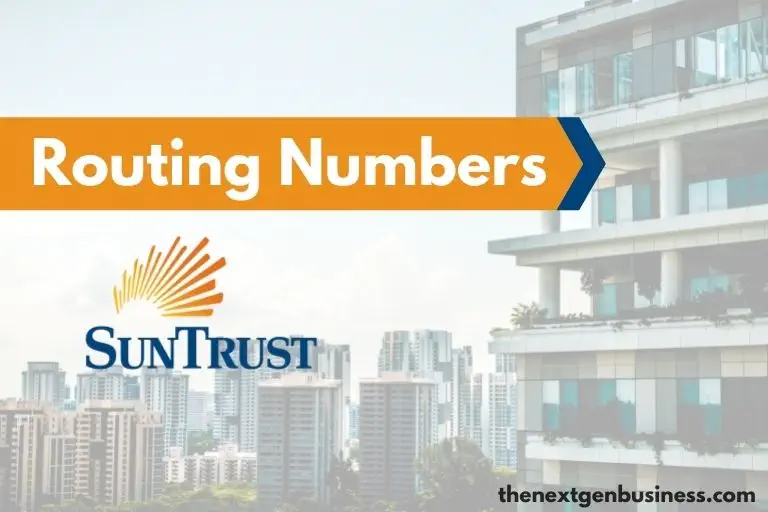 SunTrust Routing Number (By State)