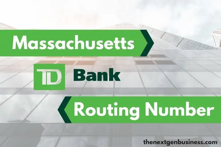 TD Bank Massachusetts routing number.