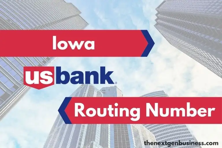 US Bank Iowa routing number.