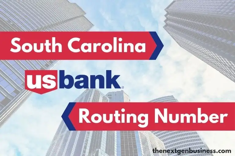 US Bank South Carolina routing number.
