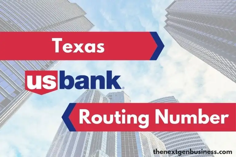 US Bank Texas routing number.