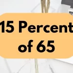15 percent of 65.