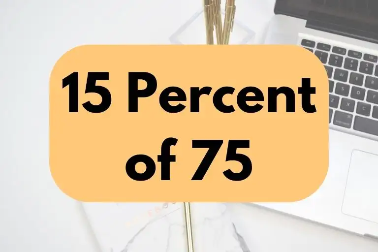 15 percent of 75.