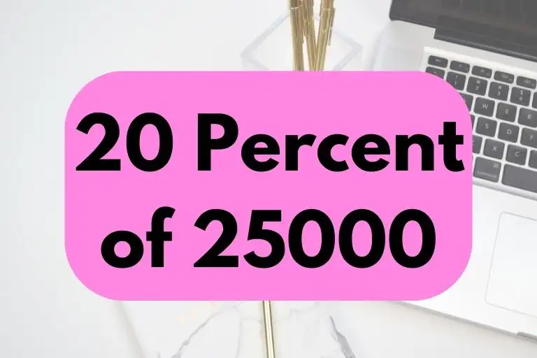 What is 20 Percent of 25000? (In-Depth Explanation)
