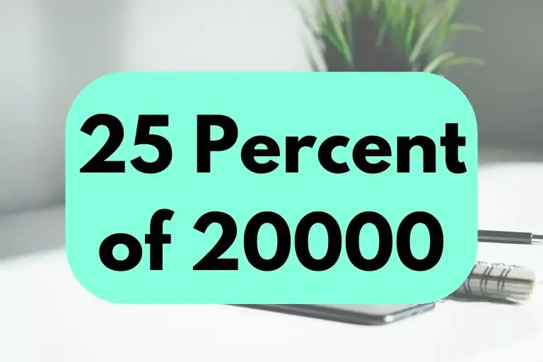 What is 25 Percent of 20000? (In-Depth Explanation)