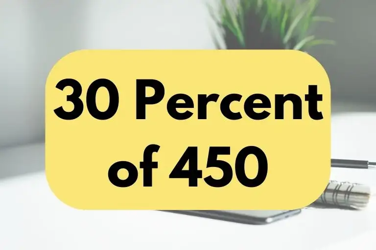 30 percent of 450.