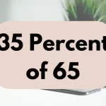 35 percent of 65.