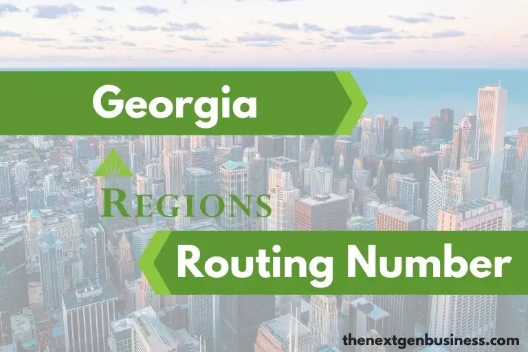 Regions Bank Georgia routing number.