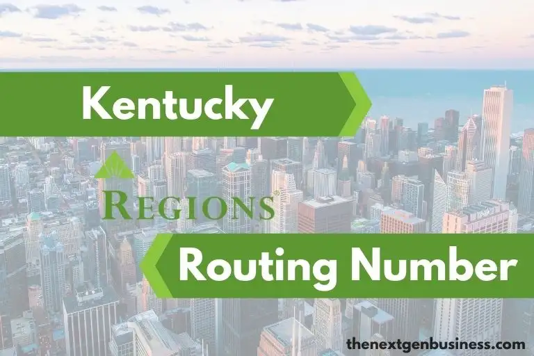 Regions Bank Kentucky routing number.