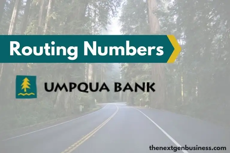 Umpqua Bank routing number.