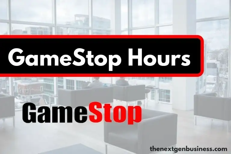 GameStop hours.