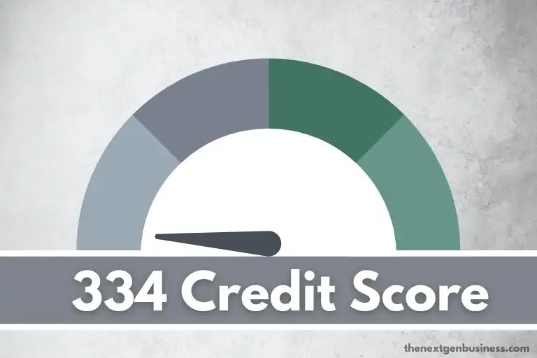 334 credit score.