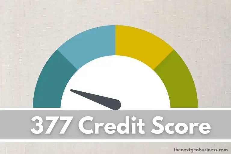 377 credit score.