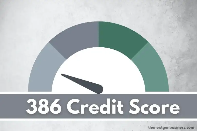 386 credit score.