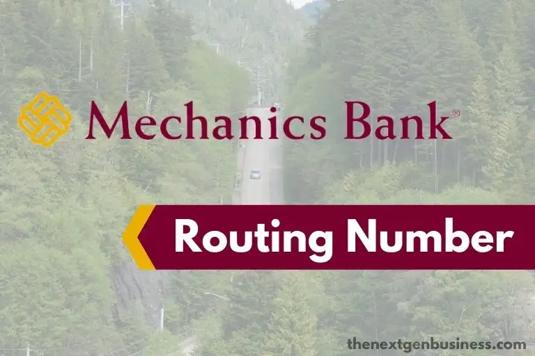 Mechanics Bank routing number.