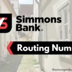 Simmons Bank routing number.