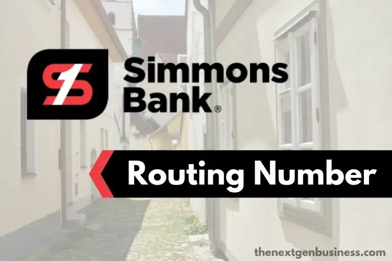 Simmons Bank routing number.