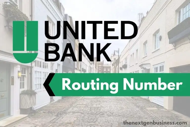 United Bank routing number.