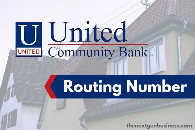 United Community Bank routing number.