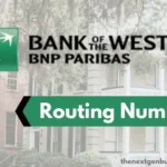 Bank of the West routing number.