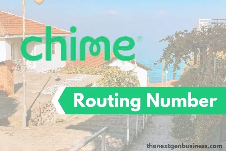 Chime routing number.