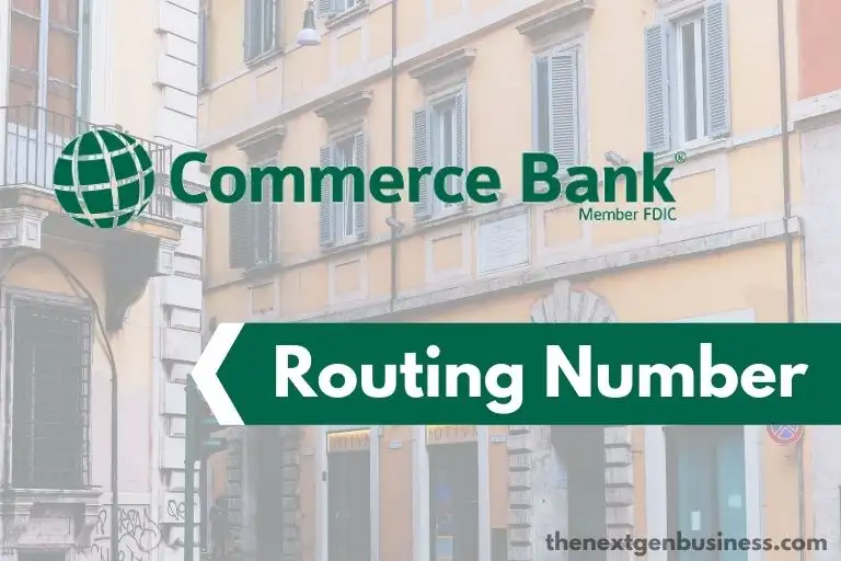 Commerce Bank routing number.