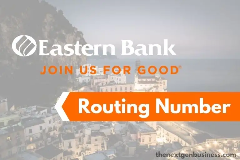 Eastern Bank routing number.