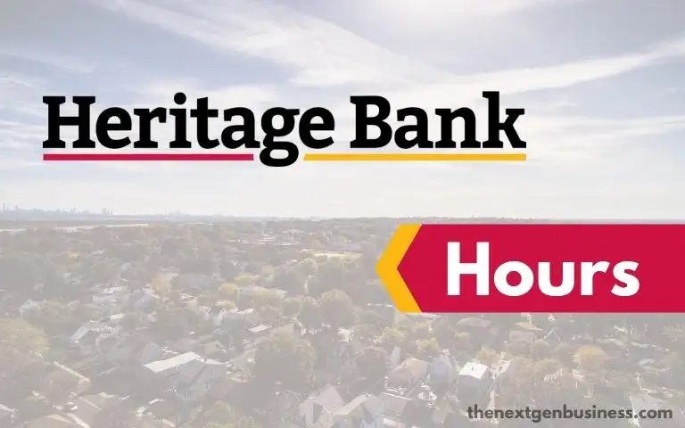Heritage Bank hours.