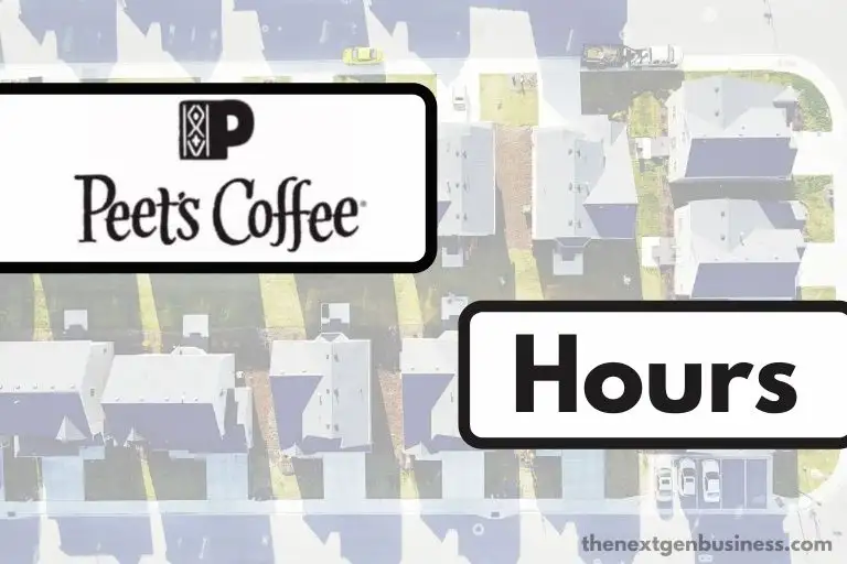 Peet's Coffee hours.
